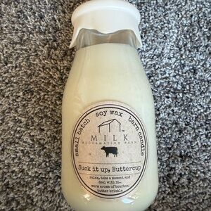 Reclamation Barn Milk Bottle Candle — Buttercup Cream